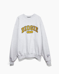 Varsity Crewneck | Heather Grey - Gold & Black