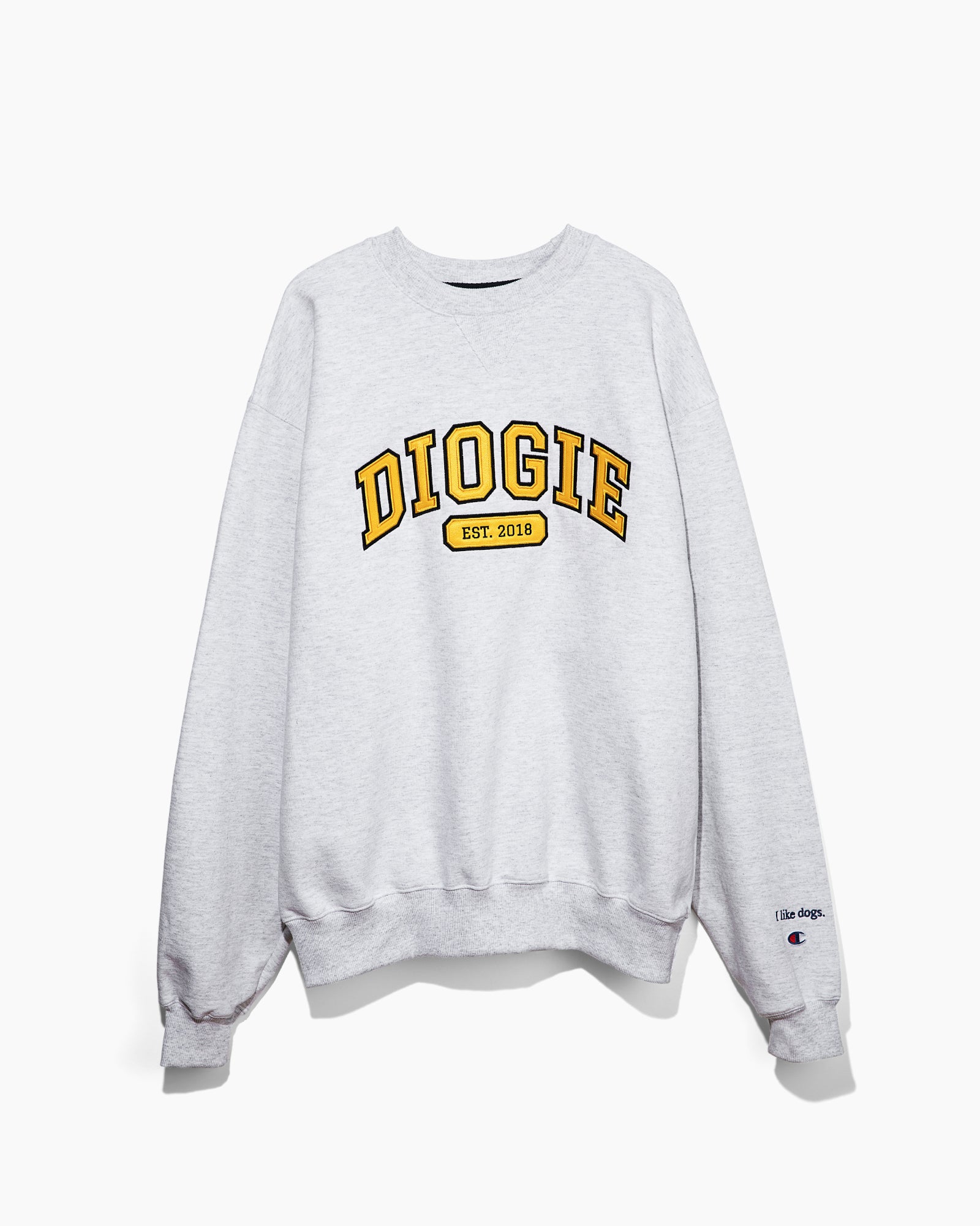 Varsity Crewneck | Heather Grey - Gold & Black