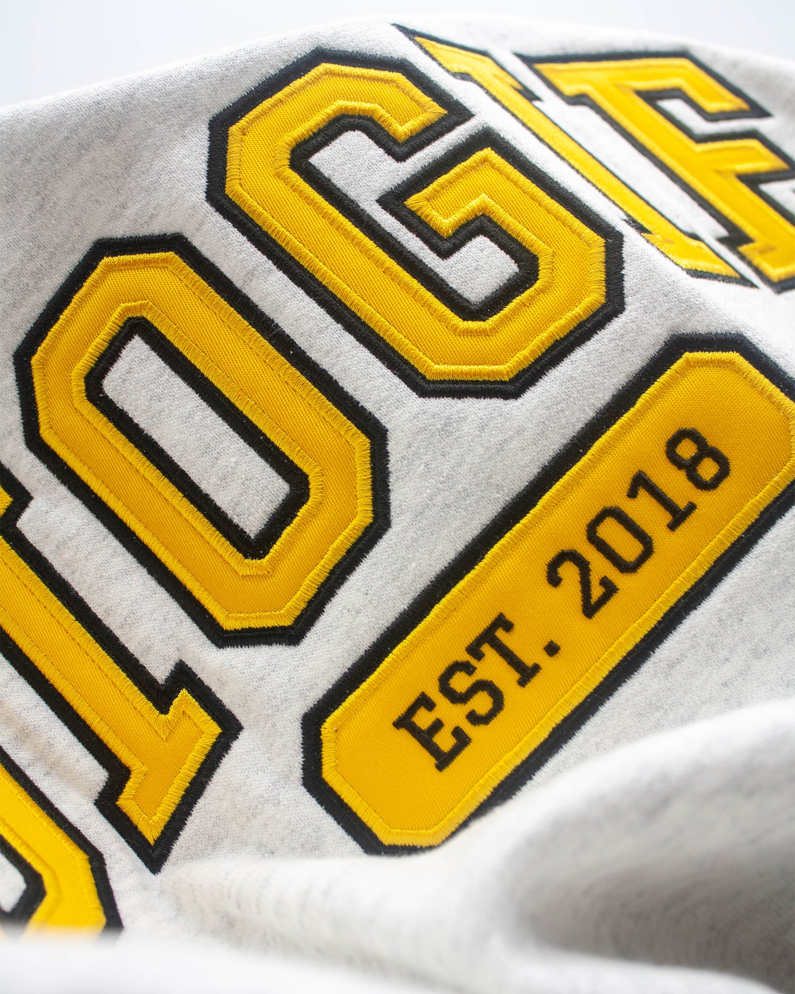 Varsity Crewneck | Heather Grey - Gold & Black