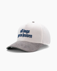 All Dogs Go To Heaven | 5-Panel Hat | White & Gray