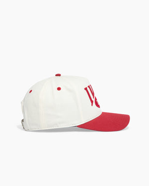 I like dogs | 5-Panel Arc Hat | Cream and Red