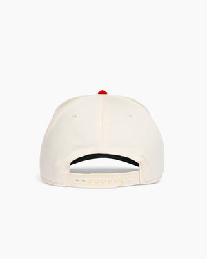 I like dogs. | 5 Panel Hat | Cream & Red