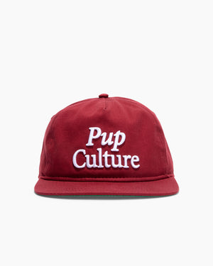 Pup Culture | 5-Panel Unstructured Hat | Crimson