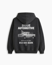 Diogie Automotive Hoodie | Faded Black