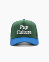 Pup Culture | 5-Panel Hat | Green & Cobalt