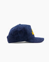 Sit Happens. | 5-Panel Unstructured Corduroy Hat | Navy