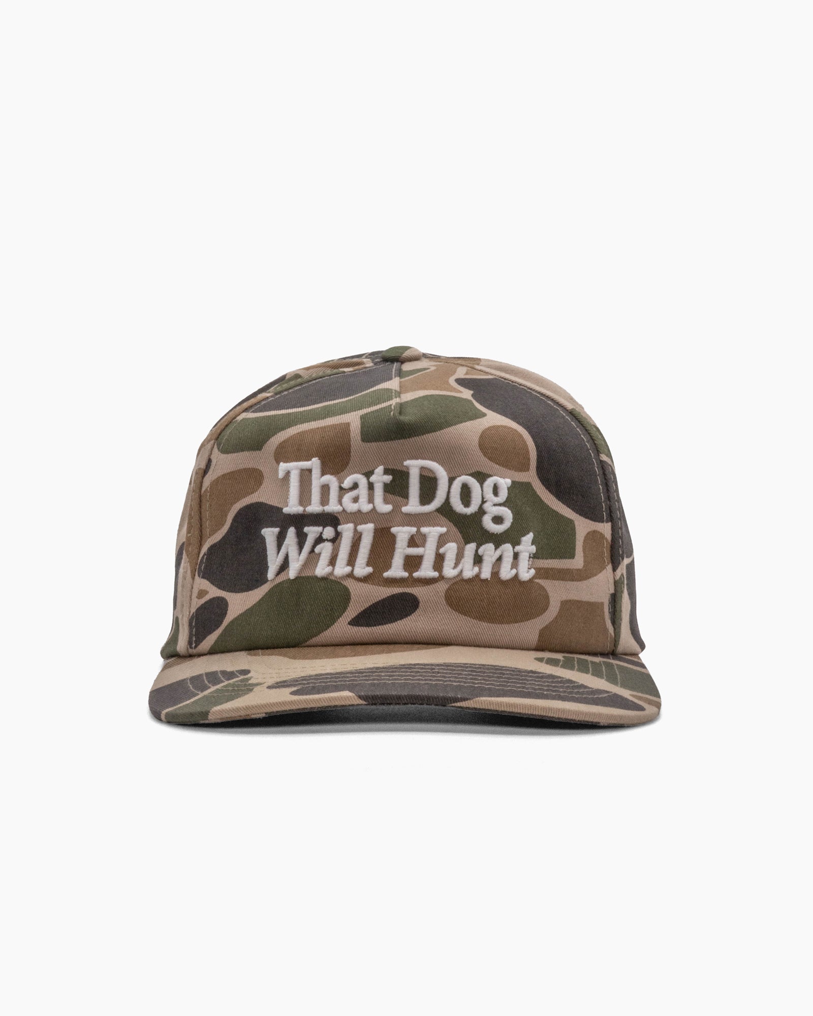 That Dog Will Hunt | 5-Panel Unstructured Hat | Duck Camo
