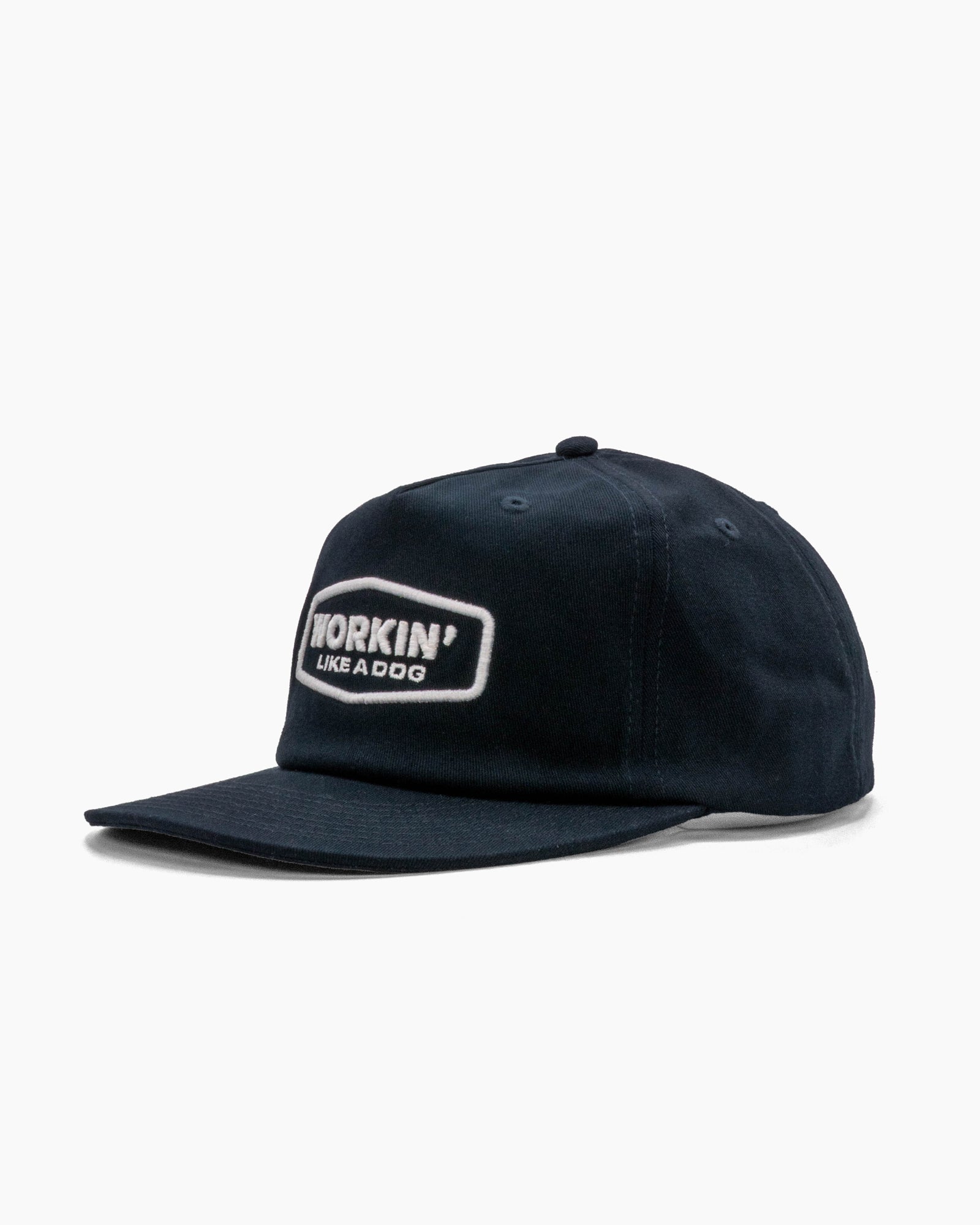 Workin' Like a Dog | 5-Panel Unstructured Hat | Deep Navy