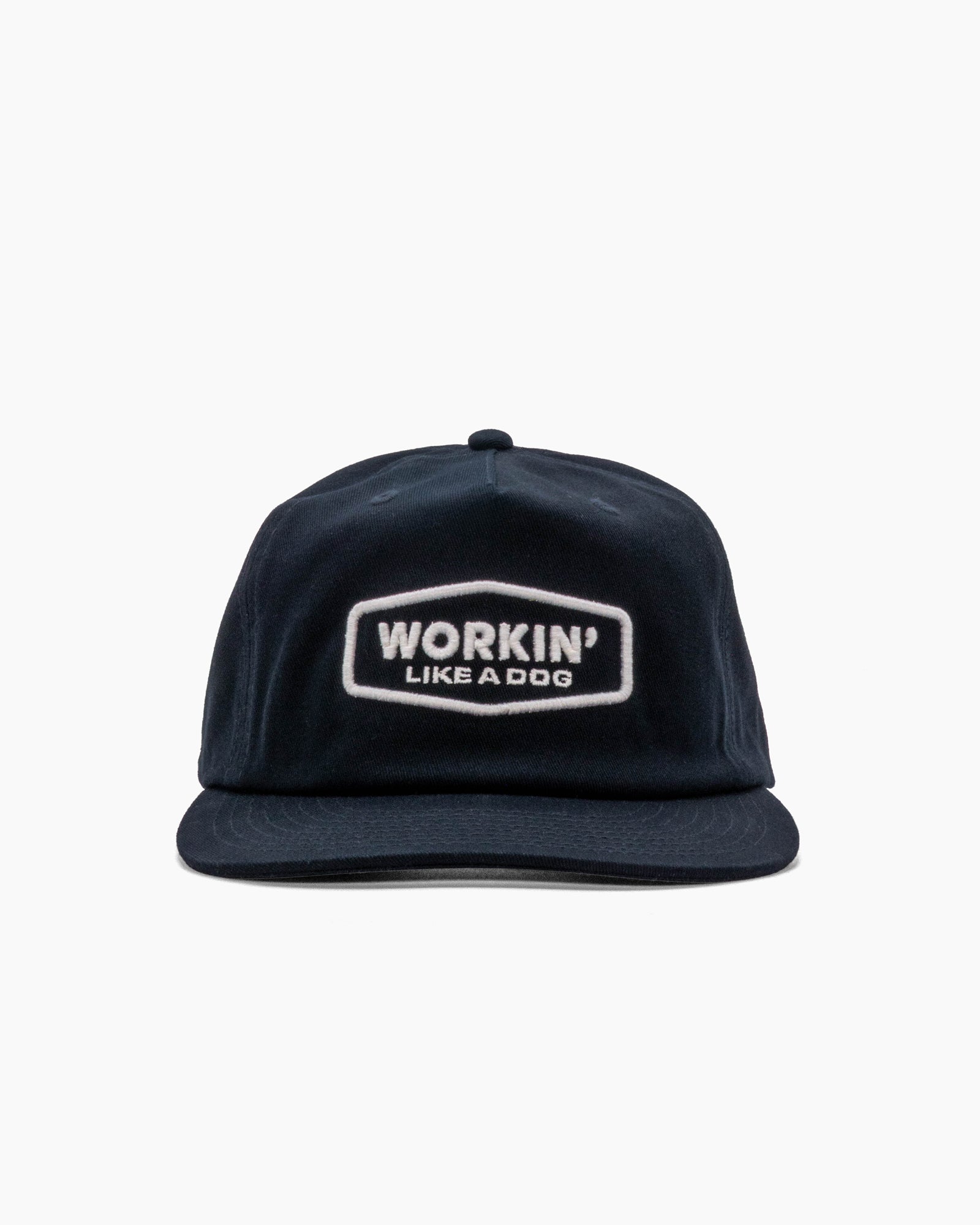 Workin' Like a Dog | 5-Panel Unstructured Hat | Deep Navy