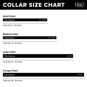 I like humans. | Dog Collar | Red