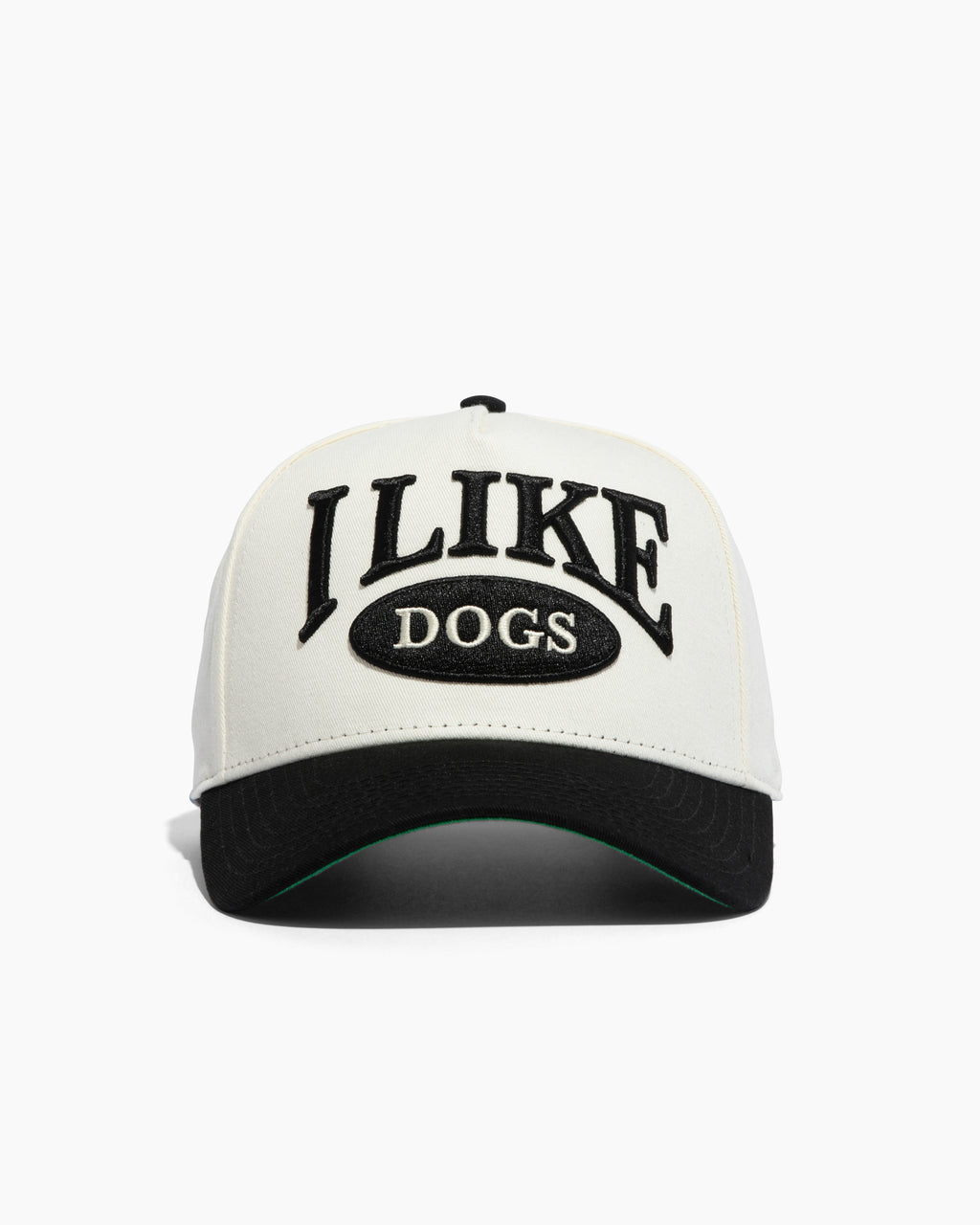 I like dogs | 5-Panel Arc Hat | Cream and Black