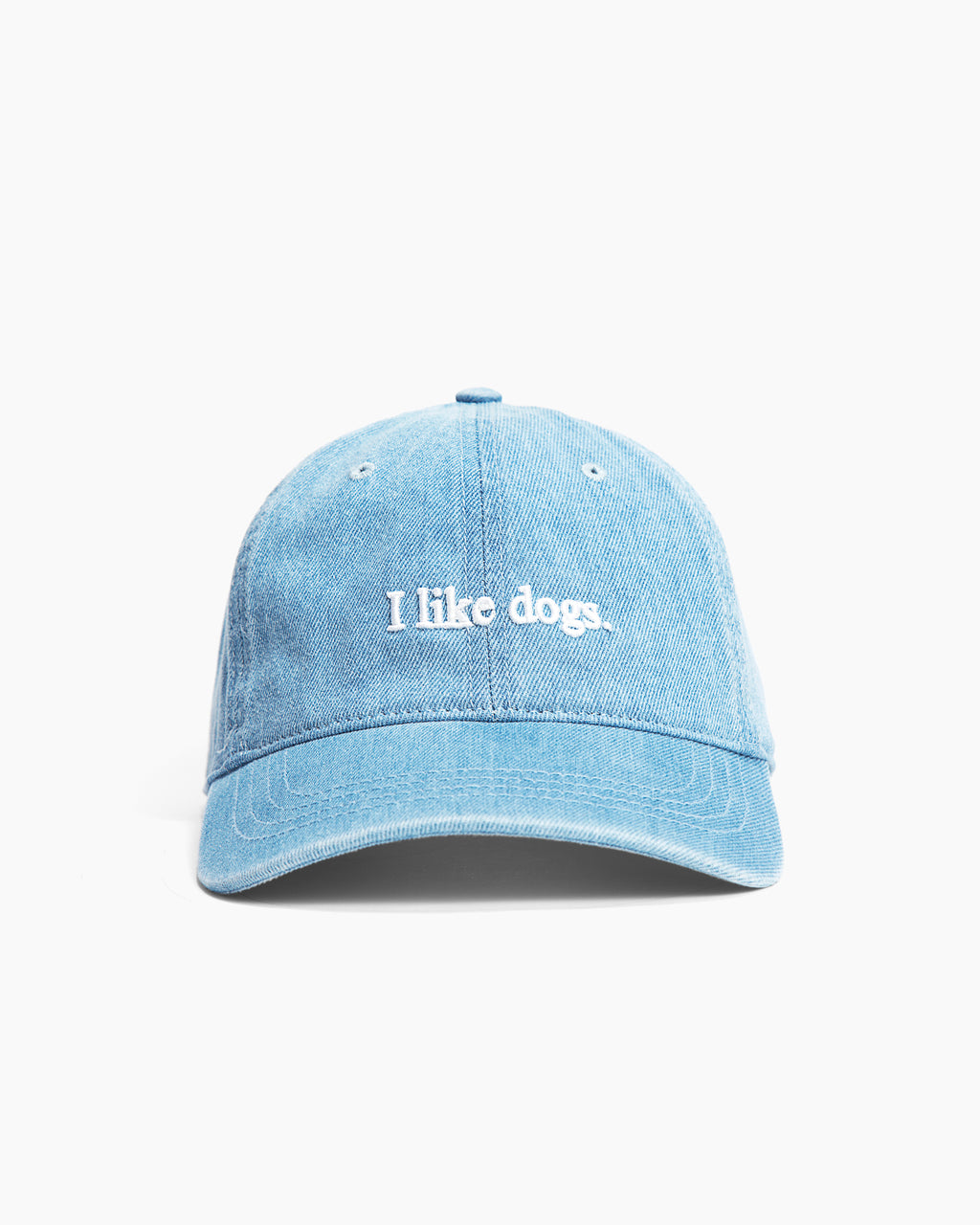 I like dogs. | Dad Hat | Light Denim