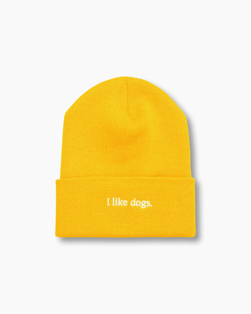 I like dogs. | Beanie | Gold