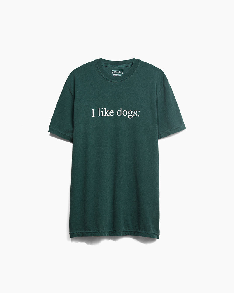 I like dogs. | Core Tee | Green | Unisex