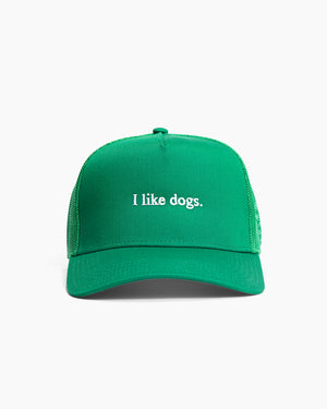 I like dogs. | Trucker Hat | Kelly Green