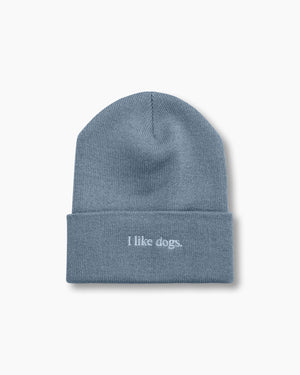 I like dogs. | Beanie | Heather Grey