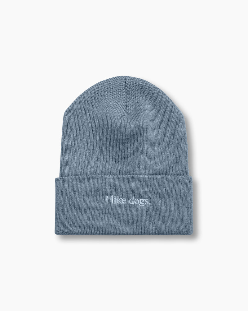 I like dogs. | Beanie | Heather Grey