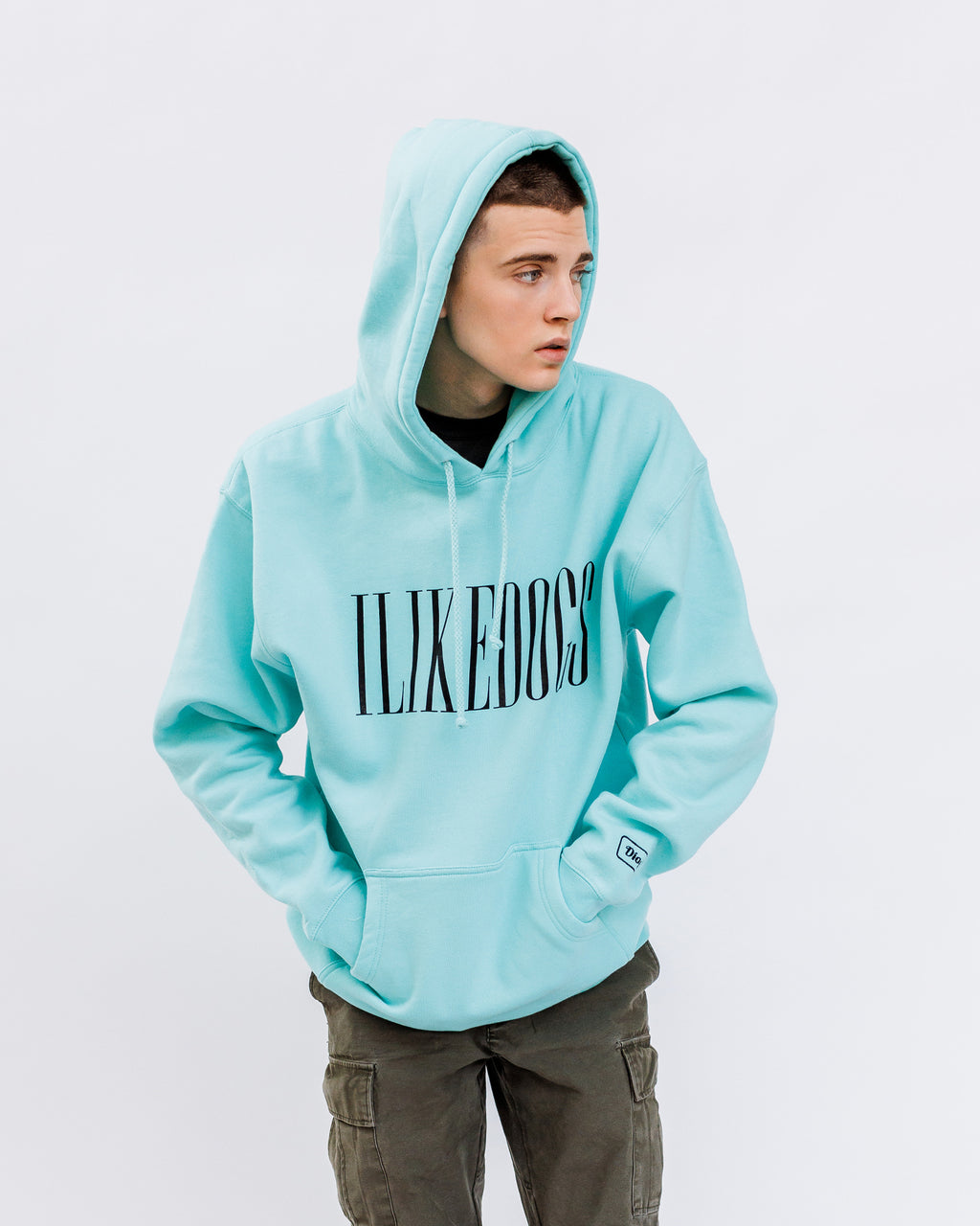 I LIKE DOGS | Hooded Sweatshirt | Mint