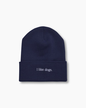 I like dogs. | Beanie | Navy
