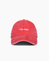 I like dogs. | Dad Hat | Red