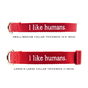 I like humans. | Dog Collar | Lavender