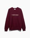 Motto Crewneck | Maroon