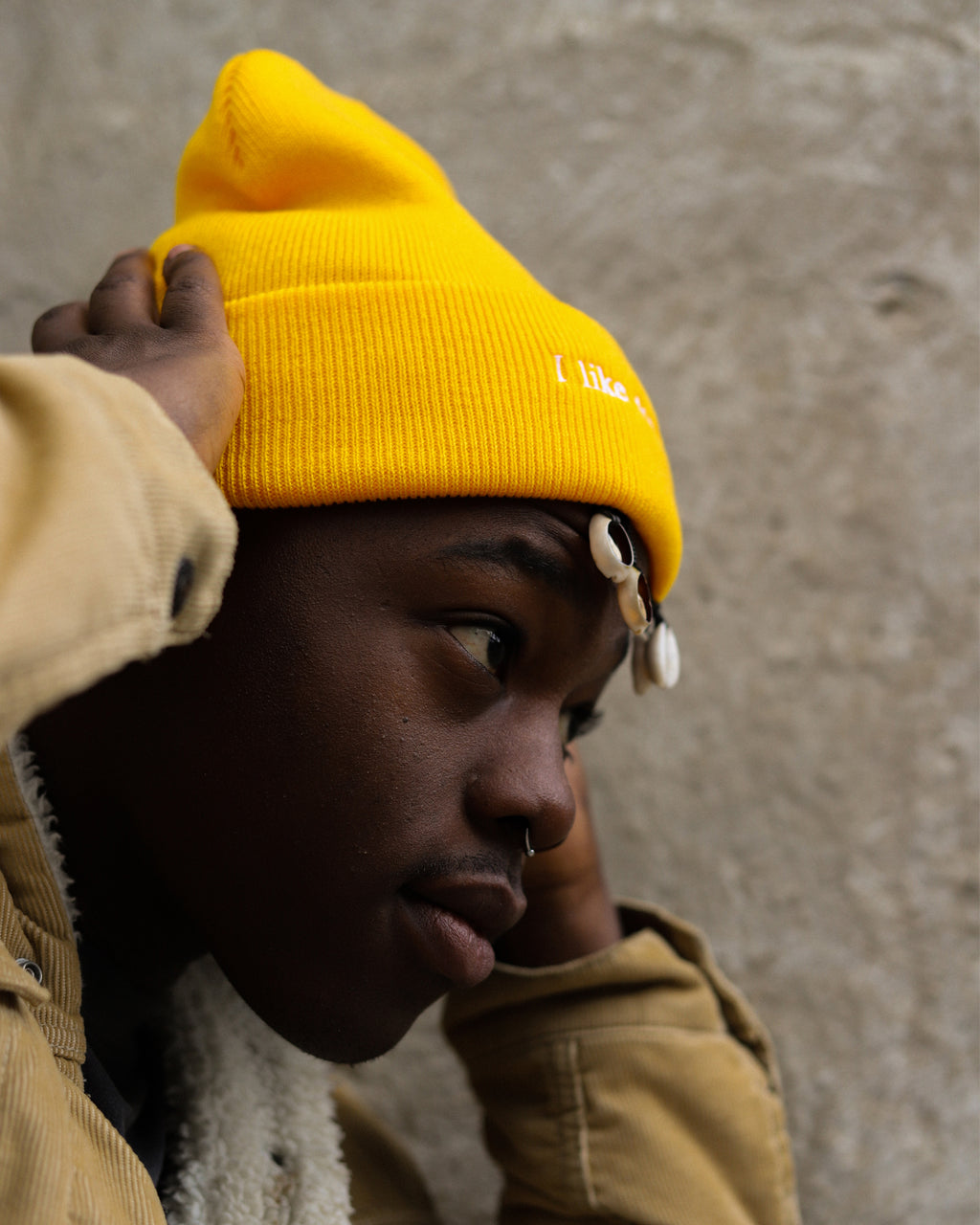 I like dogs. | Beanie | Gold